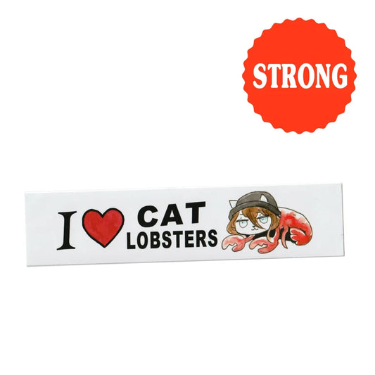 Bumper Sticker - "I <3 CAT LOBSTERS"
