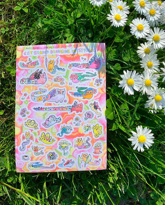 Cat-Headed Blengin Sticker Sheet