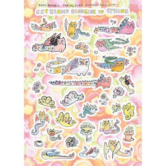 Cat-Headed Blengin Sticker Sheet