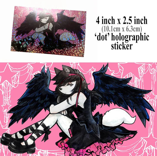 Hana Venom Angel Glitter Sticker