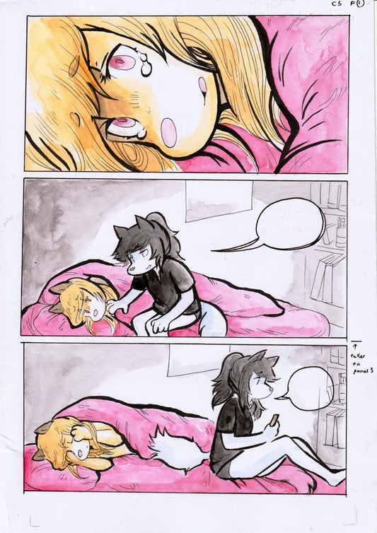 Original art - Unpublished 920LONDON page