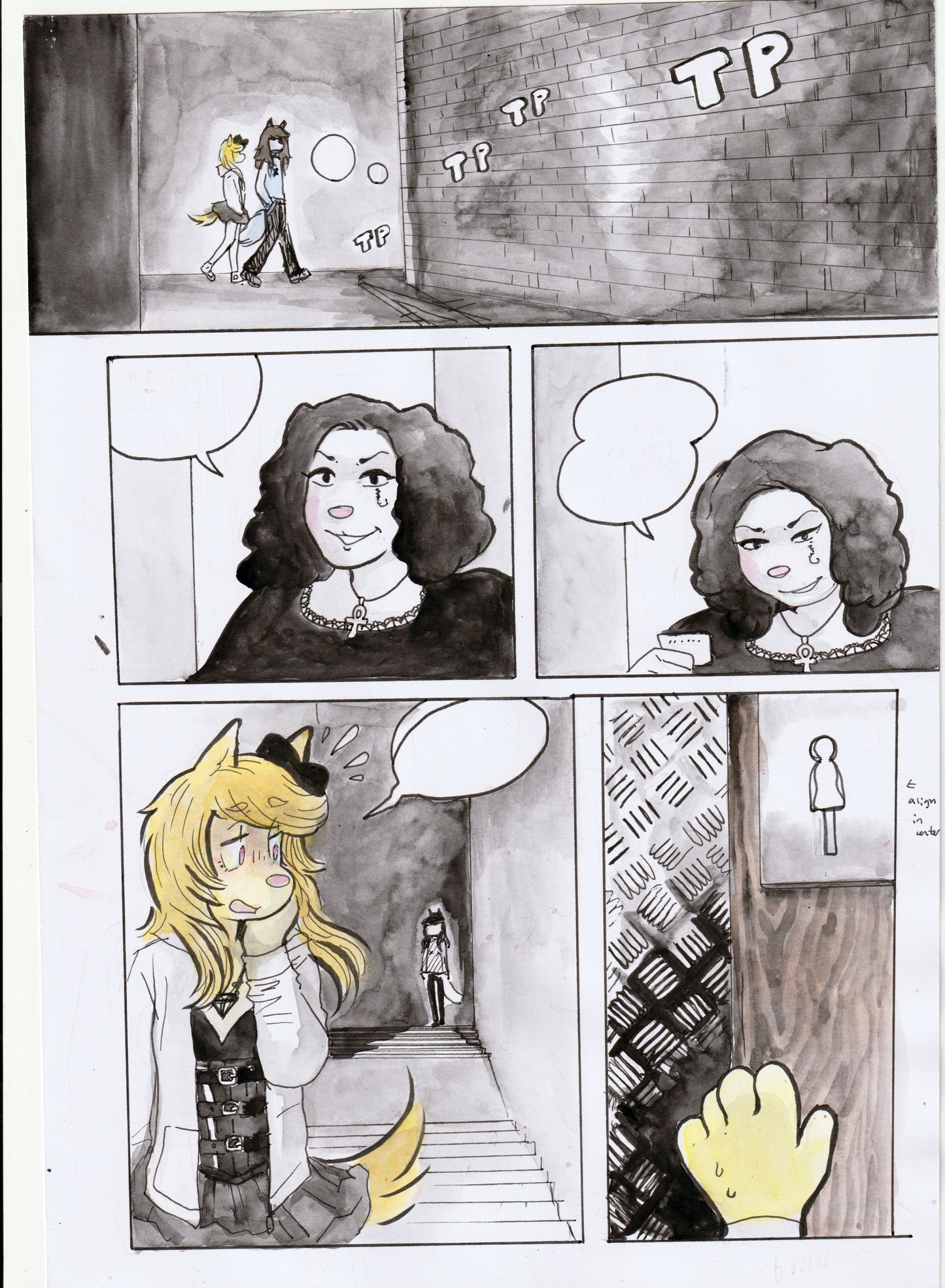 Original art - 920LONDON page (Goth Club)