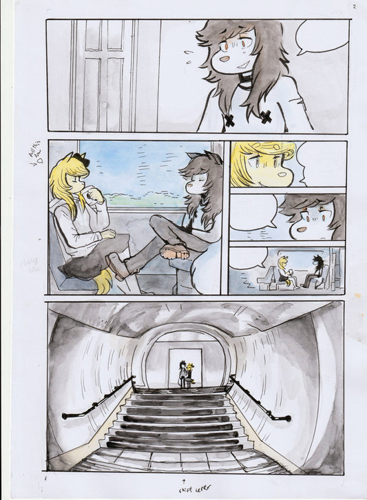 Original art - 920LONDON page (Train Journey)