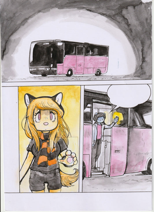 Original art - 920LONDON page (Tour Bus)