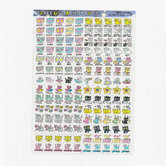 Small Space Cat Journal Stickers