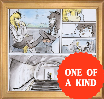 Original art - 920LONDON page (Train Journey)