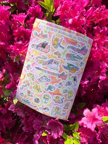 Cat-Headed Blengin Sticker Sheet