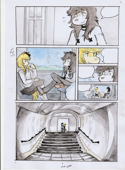 Original art - 920LONDON page (Train Journey)