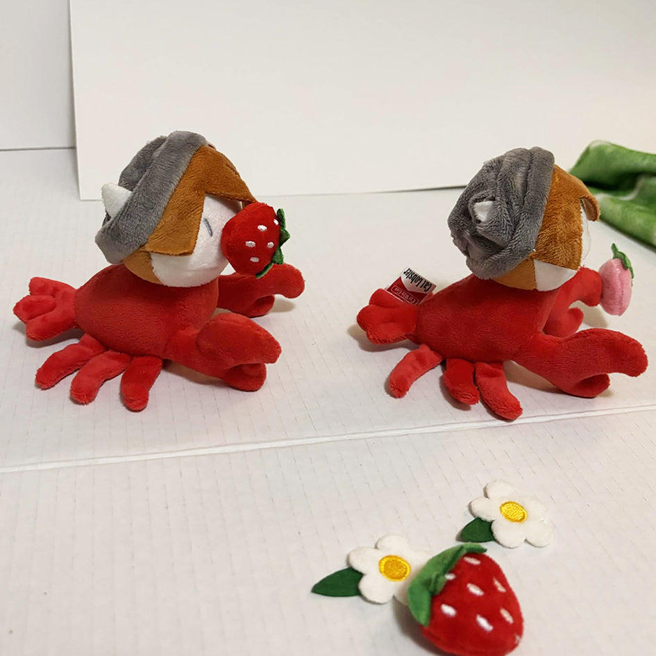 Cat Lobster Plush (strawberry fields)